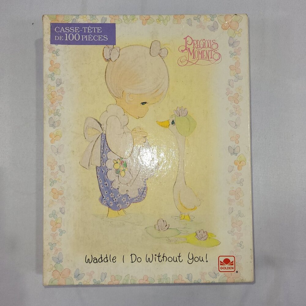 Precious Moments 100 Piece Vintage 1992 Jigsaw Puzzle by Golden